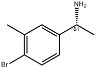 Benzenemethanamine, 4-bromo-α,3-dimethyl-, (αR)- Struktur