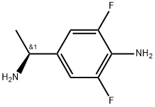 (S)-4-(1-aminoethyl)-2,6-difluoroaniline Struktur