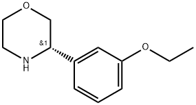 (S)-3-(3-ethoxyphenyl)morpholine Struktur