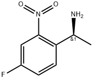 (1S)-1-(4-fluoro-2-nitrophenyl)ethan-1-amine Struktur