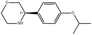 (R)-3-(4-isopropoxyphenyl)morpholine Struktur