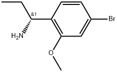 (R)-1-(4-bromo-2-methoxyphenyl)propan-1-amine Struktur