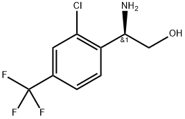 (2R)-2-amino-2-[2-chloro-4-(trifluoromethyl)phenyl]ethanol Struktur