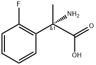 Benzeneacetic acid, a-amino-2-fluoro-a-methyl-, (aS)- Struktur