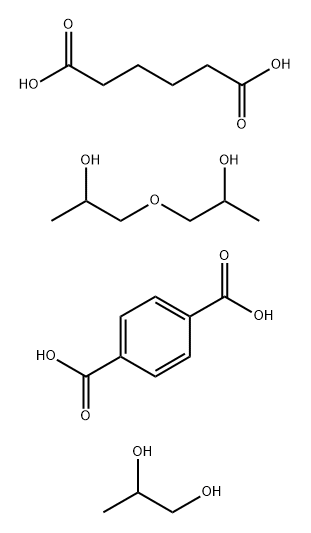 1,4-Benzenedicarboxylic acid, polymer with hexanedioic acid, 1,1'-oxybis[2-propanol] and 1,2-propanediol Struktur