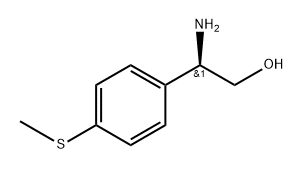 Benzeneethanol, β-amino-4-(methylthio)-, (βR)- Struktur