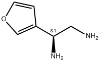 (S)-1-(furan-3-yl)ethane-1,2-diamine Struktur