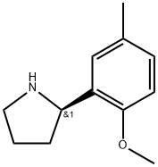 (2R)-2-(2-methoxy-5-methylphenyl)pyrrolidine Struktur