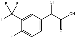 Benzeneacetic acid, 4-fluoro-α-hydroxy-3-(trifluoromethyl)- Struktur