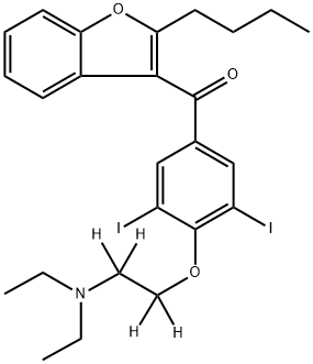 Amiodarone-d4 Struktur