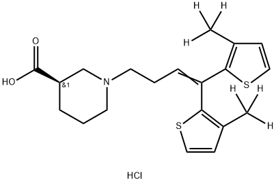 Tiagabine-D6 hydrochloride solution Struktur