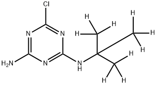 Desethylterbuthylazine-d9 Struktur