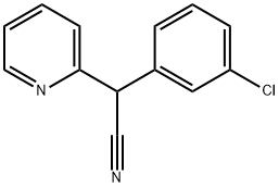 2-Pyridineacetonitrile, α-(3-chlorophenyl)- Struktur