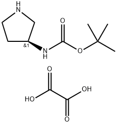 (S)-tert-butyl pyrrolidin-3-ylcarbamate oxalate(2:1) Struktur