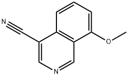 8-methoxyisoquinoline-4-carbonitrile Struktur