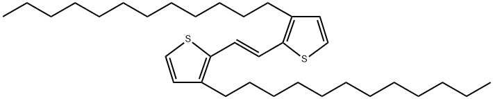 (E)-1,2-bis(3-dodecyl-2-thienyl)ethylene Struktur