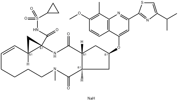 Simeprevir sodium Struktur