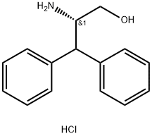 (S)-2-Amino-3,3-diphenylpropan-1-ol hydrochloride Struktur