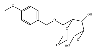 myo-Inositol, 4-O-(4-methoxyphenyl)methyl-1,3,5-O-methylidyne- Struktur