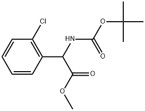 Benzeneacetic acid, 2-chloro-α-[[(1,1-dimethylethoxy)carbonyl]amino]-, methyl ester