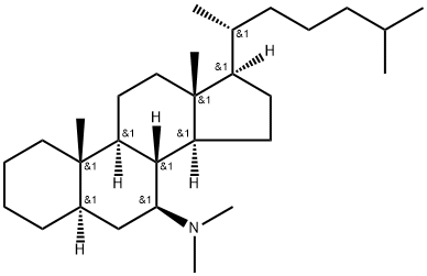 N,N-Dimethyl-5α-cholestan-7β-amine Struktur