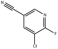 5-chloro-6-fluoropyridine-3-carbonitrile Struktur