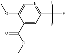 Methyl 5-methoxy-2-(trifluoromethyl)-4-pyridinecarboxylate Struktur