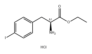 4-iodo- L-Phenylalanine ethyl ester, hydrochloride (1:1) Struktur