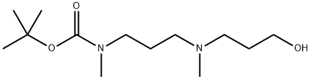 Carbamic acid, N-[3-[(3-hydroxypropyl)methylamino]propyl]-N-methyl-, 1,1-dimethylethyl ester Struktur