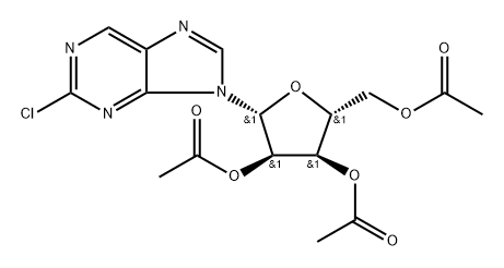 2-Amino-9-[(2,3,5-tri-O-benzoyl-β-D-ribofuranosyl)]-9H-purine Struktur