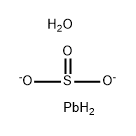 Basic lead sulfite Struktur