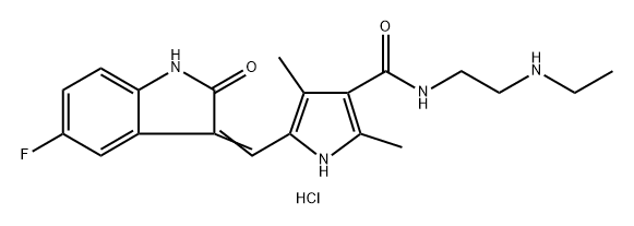 N-Desethylsunitinib hydrochloride Struktur