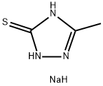 3H-1,2,4-Triazole-3-thione, 1,2-dihydro-5-methyl-, sodium salt (1:1) Struktur