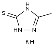 3H-1,2,4-Triazole-3-thione, 1,2-dihydro-5-methyl-, potassium salt (1:1) Struktur