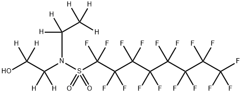 N-Ethyl-N-(2-hydroxyethyl)perfluorooctylsulphonamide-d9 (50μg/mL in Methanol) Structure