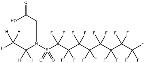 N-ETHYLPERFLUORO-1-N-OCTANESULFONAMIDOACETIC ACID-D5, 1265205-97-7, 結(jié)構(gòu)式