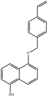 5-[(4-Ethenylphenyl)methoxy]-1-naphthalenol Struktur