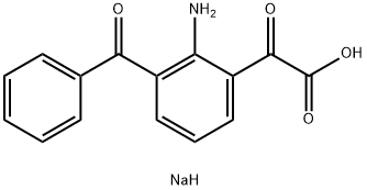 2-Amino-3-benzoyl-α-oxo-benzeneacetic Acid Sodium Salt Struktur