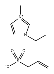 1-Ethyl-3-methylimidazolium Allylsulfonate Struktur