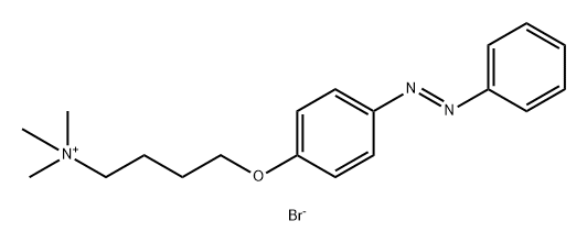 1-Butanaminium, N,N,N-trimethyl-4-[4-(2-phenyldiazenyl)phenoxy]-, bromide (1:1) Struktur