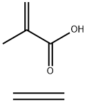 2-Methyl-2-propenoic acid polymer with ethene, chlorinated Struktur