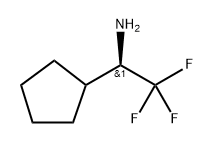 (R)-1-cyclopentyl-2,2,2-trifluoroethanamine Struktur