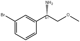 (1S)-1-(3-bromophenyl)-2-methoxyethanamine Struktur