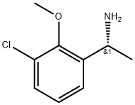 (R)-1-(3-chloro-2-methoxyphenyl)ethan-1-amine Struktur