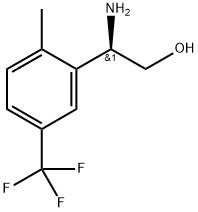 (2R)-2-amino-2-[2-methyl-5-(trifluoromethyl)phenyl]ethan-1-ol Struktur