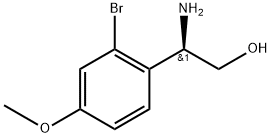 (2R)-2-amino-2-(2-bromo-4-methoxyphenyl)ethan-1-ol Struktur