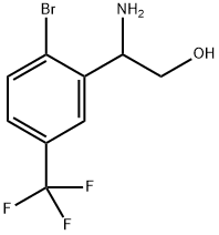 2-amino-2-[2-bromo-5-(trifluoromethyl)phenyl]ethanol Struktur