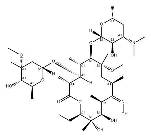 Clarithromycin (9Z)-Oxime Struktur