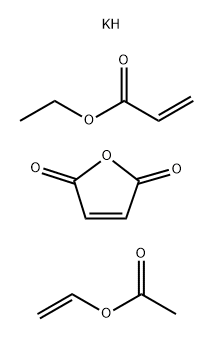 2-Propenoic acid, ethyl ester, polymer with ethenyl acetate and 2,5-furandione, hydrolyzed, potassium salt Struktur