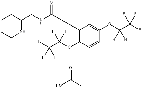 Flecainide-d4 Acetate [bis(2,2,2-trifluoroethoxy-1,1-d2)] 	 Struktur